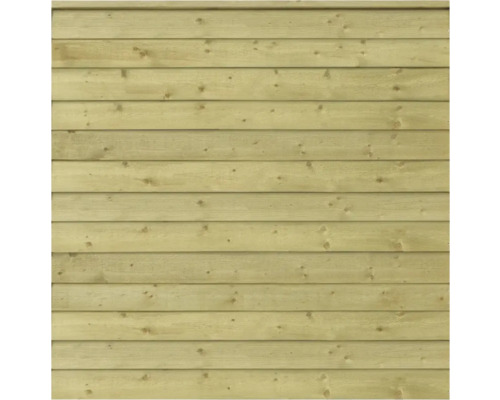 Façade en bois avec planches horizontales