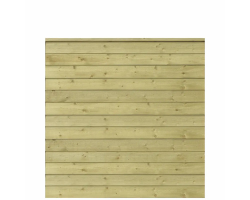 Élément de clôture en bois composé de planches horizontales