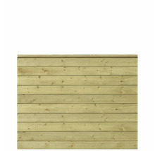 Panneau de clôture en bois avec planches horizontales