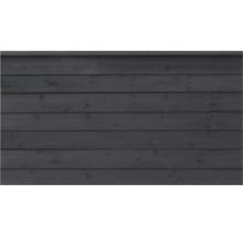 Façade en bois avec planches horizontales