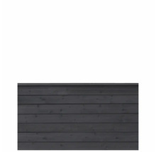 Clôture en bois composée de planches horizontales