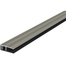 Profilé pour bordure d'escalier en aluminium avec lèvre en caoutchouc