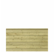 Clôture en bois faite de planches horizontales