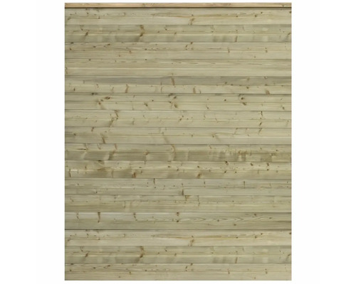 Panneau de clôture en bois avec planches horizontales