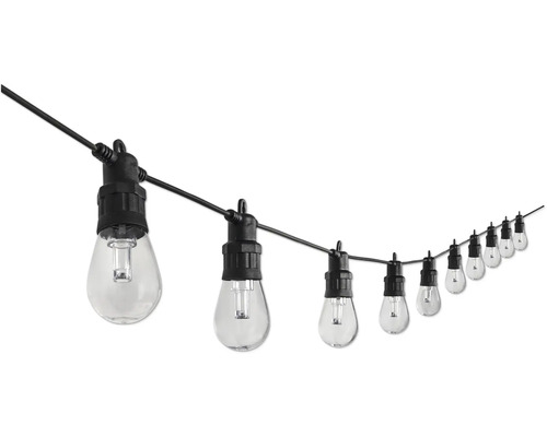 Guirlande lumineuse avec ampoules claires pour l'extérieur