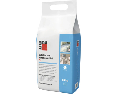 Sack Gefälle- und Betonspachtel Fix, 10 kg