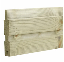 Planche profilée en bois avec rainure et languette