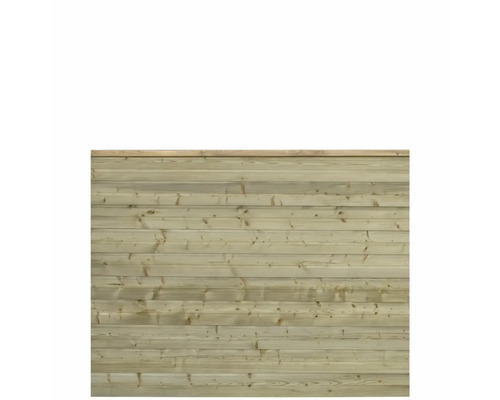 Clôture en bois composée de planches horizontales