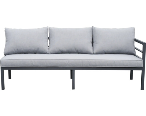 Gartenbank mit Metallgestell und Polster