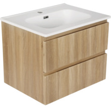 Waschtischunterschrank mit zwei Schubladen und Waschbecken