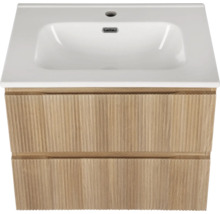 Waschtischunterschrank mit zwei Schubladen und Waschbecken