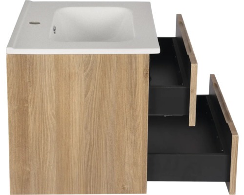 Waschtischunterschrank mit zwei offenen Schubladen