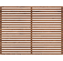 Clôture en bois avec des lattes horizontales pour le jardin
