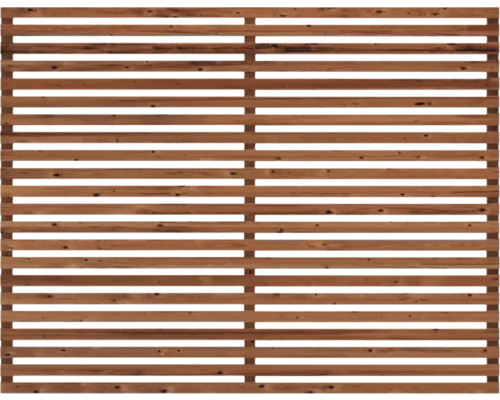 Clôture en bois avec des lattes horizontales pour le jardin