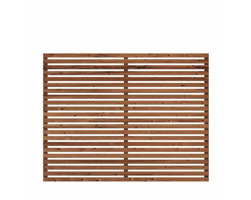 Élément de clôture en bois avec des lamelles horizontales pour le jardin