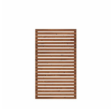 Panneau de clôture en bois avec des lattes horizontales