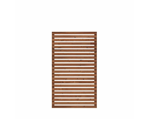 Panneau de clôture en bois avec des lattes horizontales