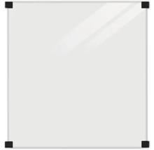 Tableau blanc avec coins noirs