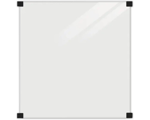 Tableau blanc avec coins noirs