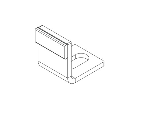 Fixation murale pour accessoires de salle de bain