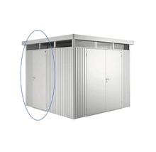 Abri de jardin métallique avec porte simple