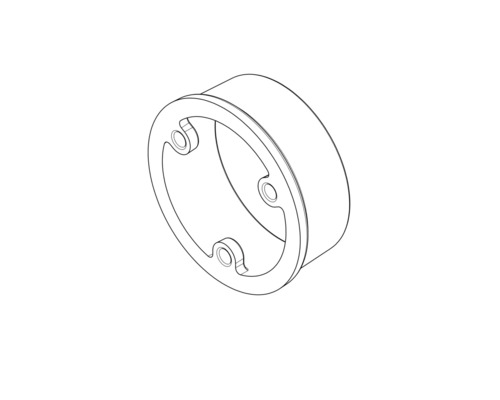 Raccord de tuyau avec trois trous de fixation