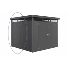 Abri de jardin métallique avec deux portes