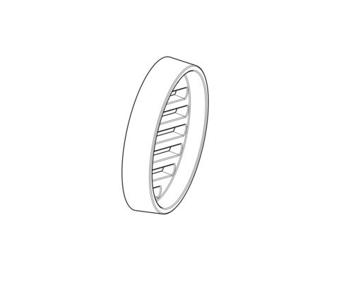 Runde Lüftungsöffnung mit Lamellen