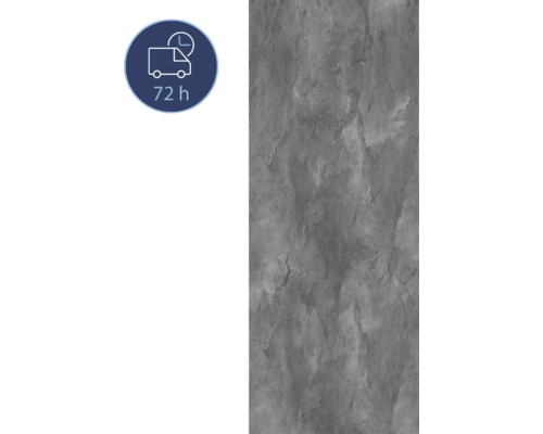 Duschrückwand BREUER Express Q72 Steinoptik Schiefer grau 255 x 150 cm 1413548000204 Betonoptik Platte mit 72 Stunden Lieferzeit Symbol
