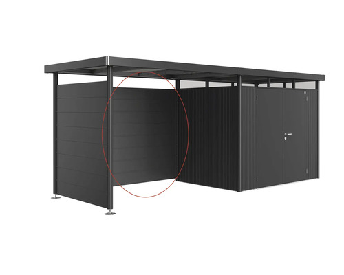 Garage à vélos avec débarras en métal