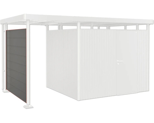 Metallcarport mit Seitenwand und Geräteraum