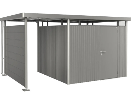 Garage à vélos avec abri à outils en métal