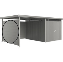 Abstellraum aus Metall mit Tür