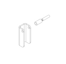 Étrier métallique avec broche