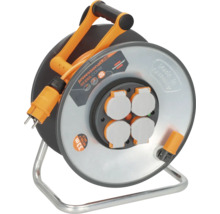 Kabeltrommel mit vier Steckdosen und Stahlkern