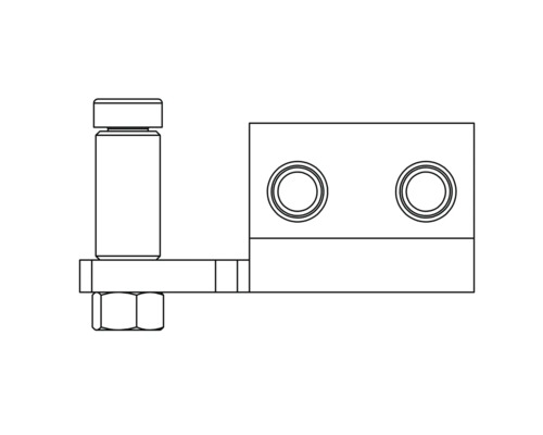 Dessin d'un raccord d'angle pour un établi