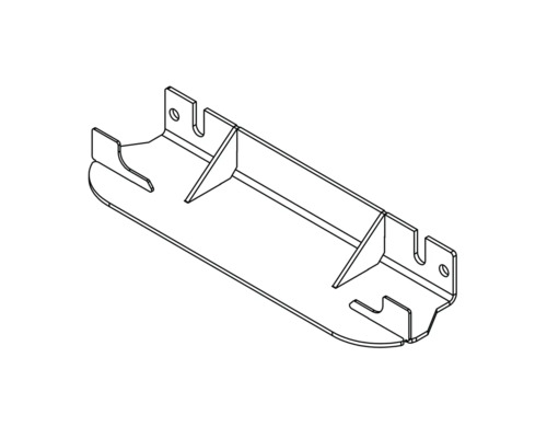 Support métallique avec trous de fixation