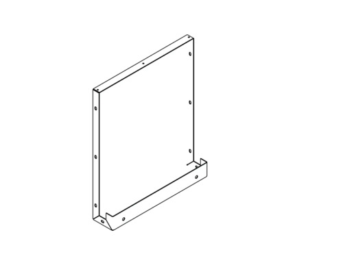 Metallplatte mit Befestigungslöchern