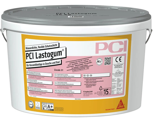 PCI Lastogum grau 15kg Eimer PCI Lastogum Dichtschlämme für Dusche und Bad, 15 Kilogramm