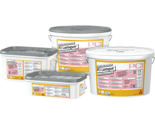 Différentes tailles d'emballage Mastic d'étanchéité PCI Lastogum pour carrelage dans la douche et la salle de bain