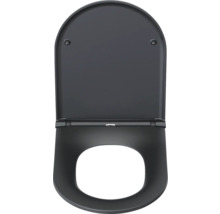 Schwarzer WC-Sitz