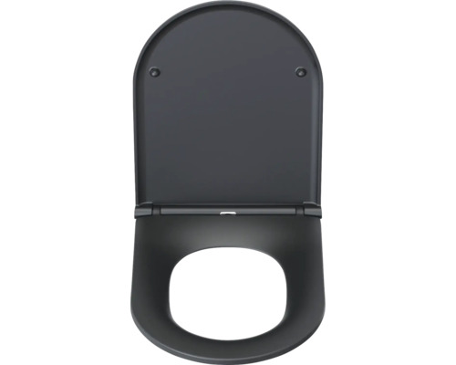 Schwarzer WC-Sitz