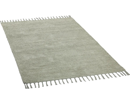 Rechteckiger Teppich mit Fransen