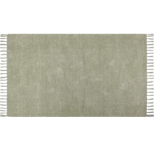 Rechteckiger Teppich mit Fransen