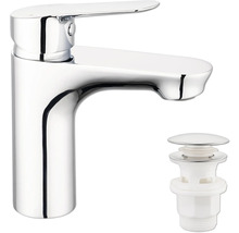 Waschtischarmatur und Ablaufgarnitur