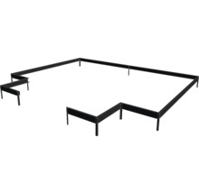 Jardinière surélevée en métal de forme variable