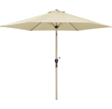 Quadratischer Gartenschirm mit Kurbelmechanismus