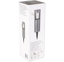 Emballage d'une lampe solaire de jardin en métal