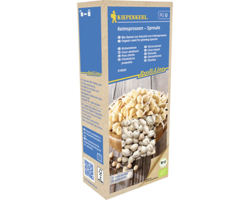 Kiepenkerl Keimsprossen Sprossen, Bio-Samen zur Anzucht von Keimsprossen, Kichererbsen