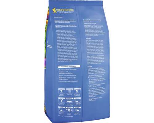 Mélange de graines de fleurs Kiepenkerl pour une prairie fleurie naturelle avec des herbes et des graminées